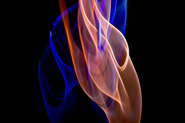 A dreamy and abstract image was captured by shooting colorful lines with icmphoto shooting technique.