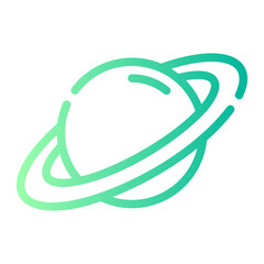 saturn gradient icon © Barudak Lier