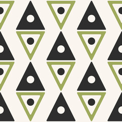 Small geometric pattern. Vector modern color triangle dot seamless pattern background. Geometric triangle dot pattern for fabric, textile, interior decoration elements, upholstery, wrapping.