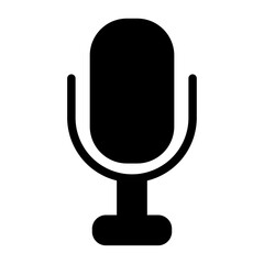 Mic glyph icon