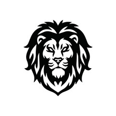 Fototapeta na wymiar head lion mane part logo