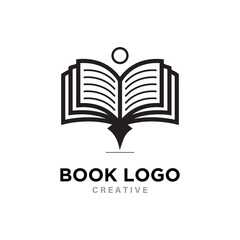 book icon vector illustration.Book icon isolated on white background. Book logo.