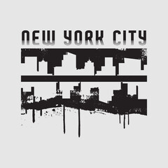 Obraz premium New york vector illustration and typography, perfect for t-shirts, hoodies, prints etc.