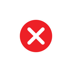 Red Cross Mark vector icon