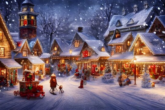 Christmas Village Images – Browse 133,358 Stock Photos, Vectors, and Video