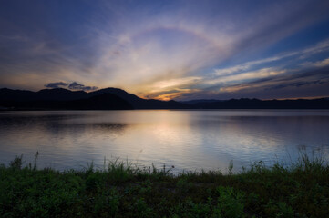 Tzawa Lake with Halo