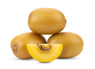 gold kiwi isolated on transparent png