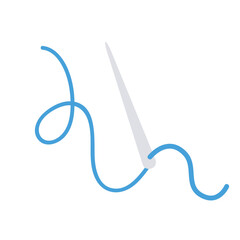 針と糸のベクターイラスト