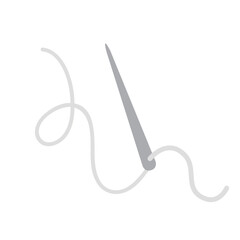 針と糸のベクターイラスト