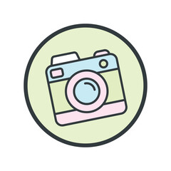 Camera icon vector design templates