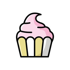 cupcake icon vector design template