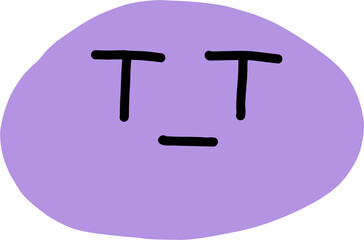 doodle freehand drawing of emoticons.