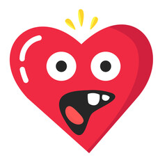 Emoji valentine uncle mustache emoticon yellow pink red face confuse funny symbol illustration smile happy