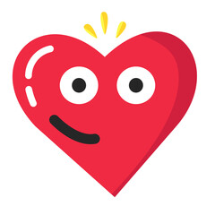 Emoji valentine uncle mustache emoticon yellow pink red face confuse funny symbol illustration smile happy