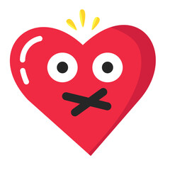 Emoji valentine uncle mustache emoticon yellow pink red face confuse funny symbol illustration smile happy