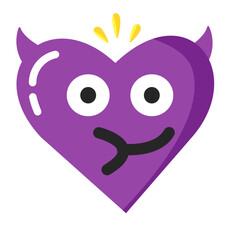 Emoji valentine uncle moustache emoticon yellow pink red face confuse funny symbol illustration smile happy