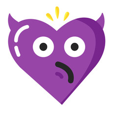 Emoji valentine uncle moustache emoticon yellow pink red face confuse funny symbol illustration smile happy