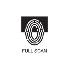 full scan icon , technology icon