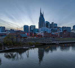 Fototapeta na wymiar Aerial Nashville