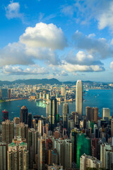 Obraz premium Hong Kong Cityscape From The Peak