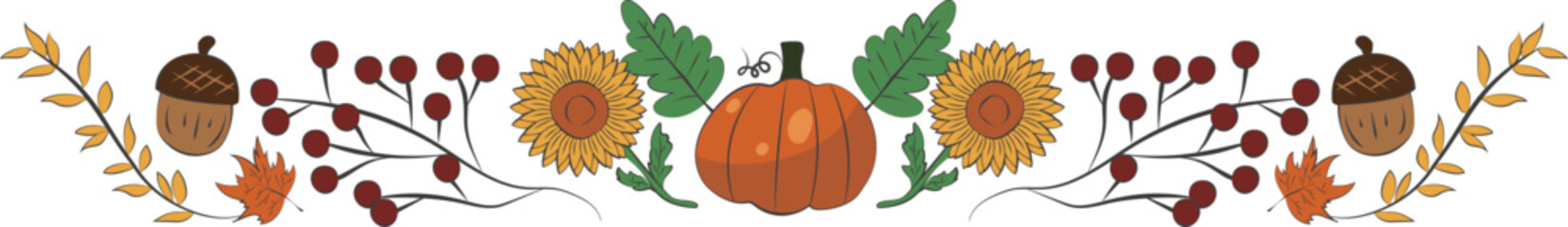 Pumkins Thanksgiving Decorative Food Icon Illustration Graphic Element