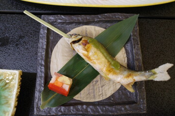 鮎の木の芽焼き