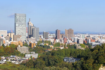 Naklejka premium 仙台の街並み