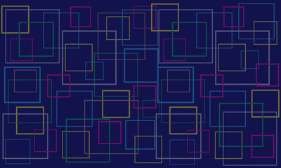 background design of colorful cubes dark blue background in modern style.