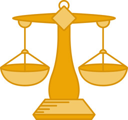 law balance scales illustration