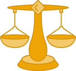 law balance scales illustration