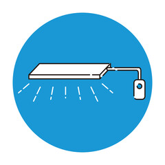 アクアリウム水槽用のライトのアイコン