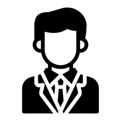businessman glyph icon