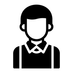 journalist glyph icon