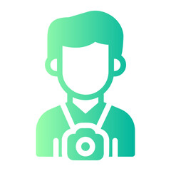 photographer gradient icon