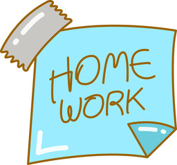 homework meme note illustration
