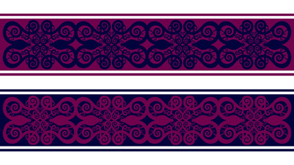 batik borneo pattern Design 3 Apparel Sport Wear Sublimation Wallpaper Background Vector
