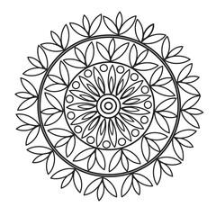 Mandala line art