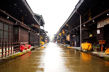 岐阜県高山市の歴史的な町並み