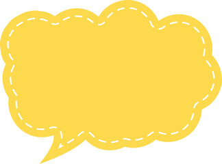 speech bubble cut paper design template. Vector illustration for your business 
