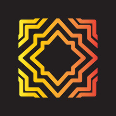 Square design template text decoration frame