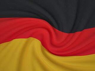 Twisted fabric Germany flag