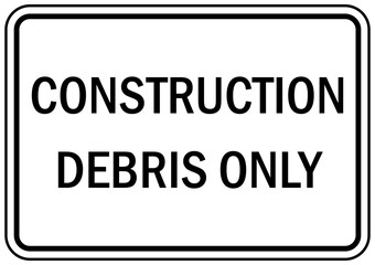 Under construction sign and label 