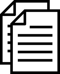Obraz premium Icon of Stack of Documents or File.
