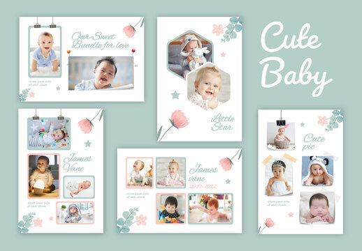 Baby Photo Collage Flyer