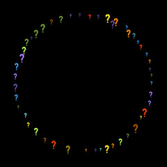 Question marks Quiz, doubt poll query public poll.