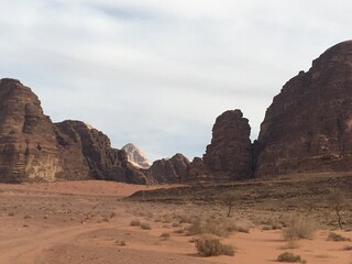 Beautiful mountains of Jordan. Travel to Jordan. Landscapes of beautiful Jordan.