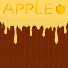 Sweet bright syrup consisting of tasty texture