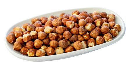 hazelnut isolated on white background