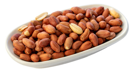 peanuts isolated on white background