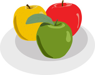 Sweet juicy tasty natural eco product apple